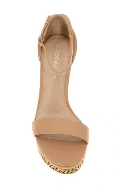 Shop Bcbgeneration Noelli Platform Sandal In Tan