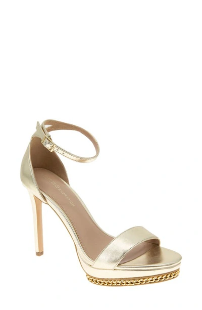 Shop Bcbgeneration Noelli Platform Sandal In Platino