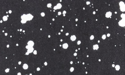 Shop Off-white Diag Outline Paint Spatter Denim Jacket In Black/ White