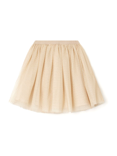 Shop Bonpoint Kids Offwhite Skirt For Girls