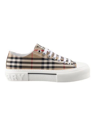 Shop Burberry Sneakers Shoes In Brown