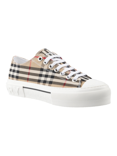Shop Burberry Sneakers Shoes In Brown