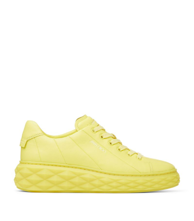 Shop Jimmy Choo Diamond Light Maxi Sneakers In Yellow