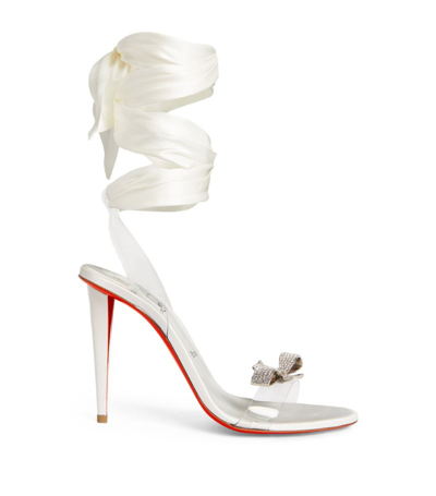 Shop Christian Louboutin Astrinodo Embellished Sandals 100 In White