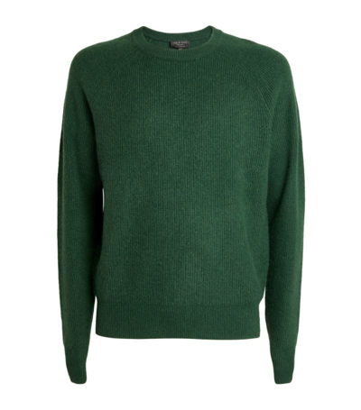 Shop Rag & Bone Cashmere Ribbed Knit Sweater In Green