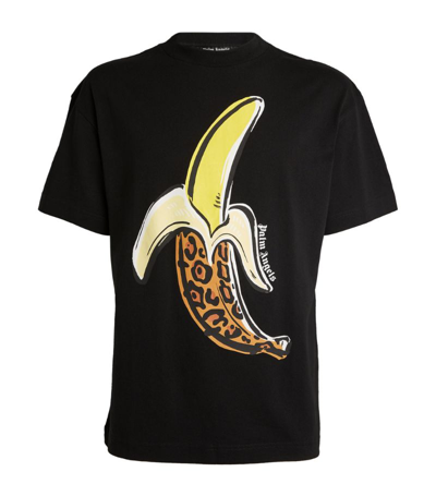 Shop Palm Angels Printed Banana T-shirt In Black