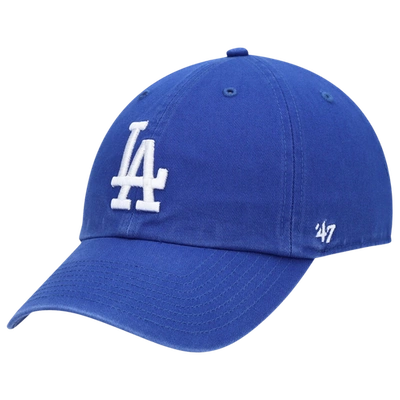 Shop 47 Brand Mens Los Angeles Dodgers  Dodgers Clean Up Adjustable Cap In Royal/royal