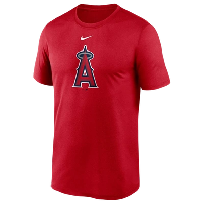 Shop Nike Mens Los Angeles Angels  Angels Large Logo Legend T-shirt In Red/red