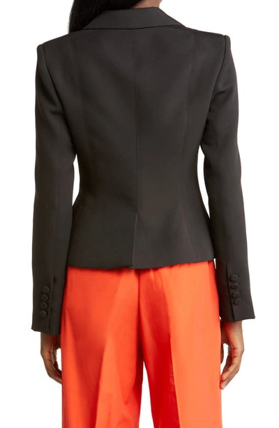 Shop Aknvas Naomi Bustier Crop Jacket In Black
