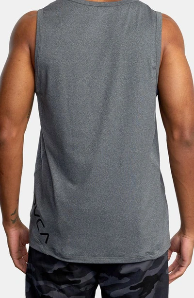 Shop Rvca Sport Vent Tank In Charcoal Heather