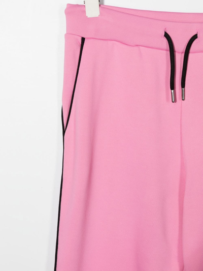 Shop Marni Teen Logo-print Track Pants In Pink