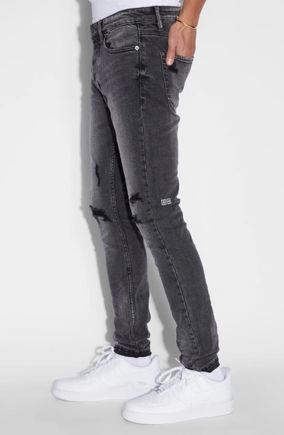 Shop Ksubi Van Winkle Lion Graphic Ripped Skinny Jeans In Black