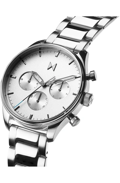 Mvmt Men's Chronograph Airhawk Stainless Steel Bracelet Watch 42mm In Grey