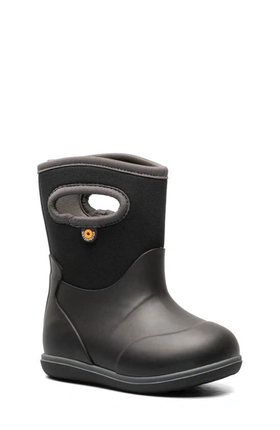 Shop Bogs Kids' Classic Solid Waterproof Rain Boot In Black
