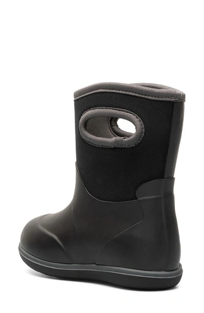 Shop Bogs Kids' Classic Solid Waterproof Rain Boot In Black