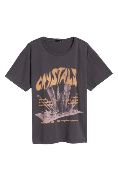 Shop Mother The Rowdy Cotton Graphic Tee In Crystals