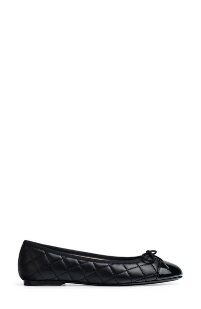 Jon Josef Belle Quilted Ballerina Flat In Black Combo