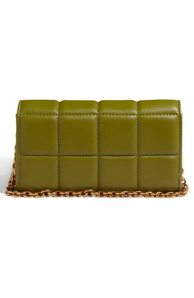 House Of Want We Browse Vegan Leather Wallet Crossbody Bag In Olive