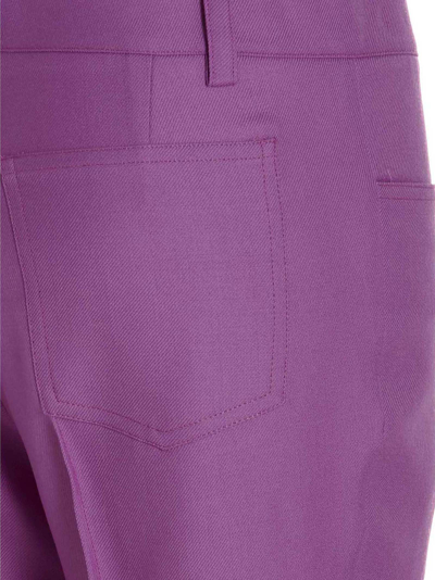 Shop Giuseppe Di Morabito Flared Pants In Purple