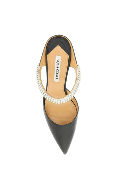 Shop Aquazzura Micca Mules In Black