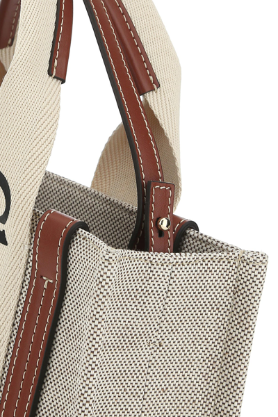 Chloé Multicolor Fabric Small Woody Shopping Bag