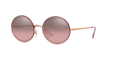 Shop Vogue Eyewear Woman Sunglass Vo4118s In Pink Mirror Silver Gradient