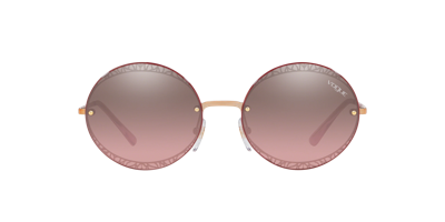 Shop Vogue Eyewear Woman Sunglass Vo4118s In Pink Mirror Silver Gradient