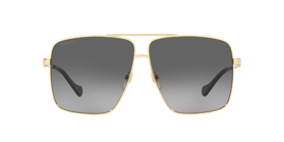 Shop Gucci Woman Sunglasses Gg1087s In Gold