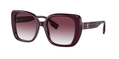 Shop Burberry Woman Sunglass Be4371 Helena In Violet Gradient