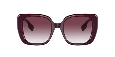 Shop Burberry Woman Sunglass Be4371 Helena In Violet Gradient