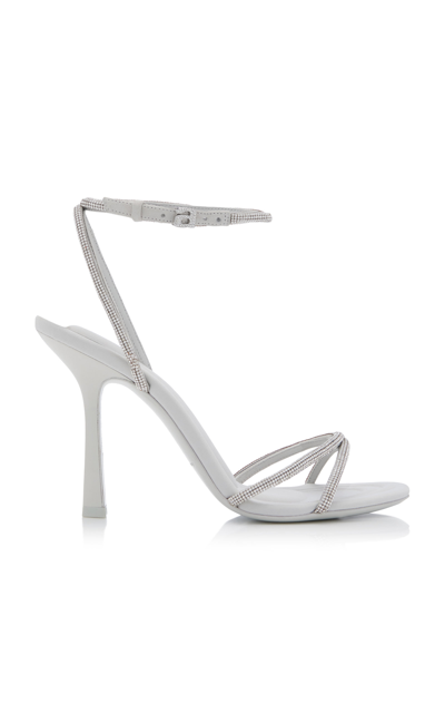 Shop Alexander Wang Women's Dahlia Crystal-embellished Sandals In Silver