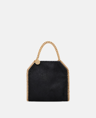 Shop Stella Mccartney Falabella Tiny Tote Bag In Black