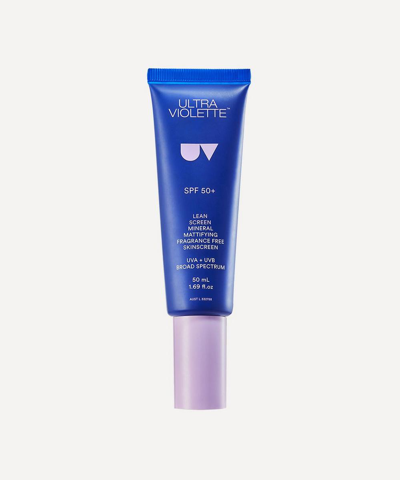 Ultra Violette Lean Screen Spf 50+ Mattifying Zinc Skinscreen 50ml