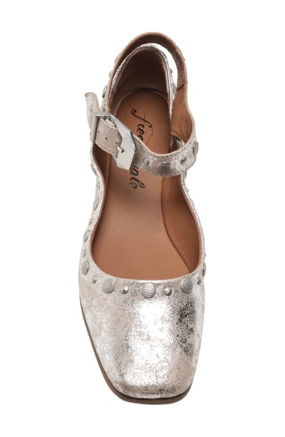 Free People Mystic Mary Jane Flats In Champagne