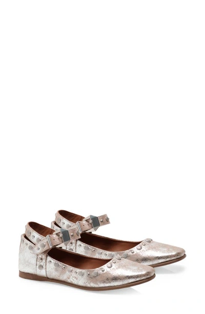 Free People Mystic Mary Jane Flats In Champagne