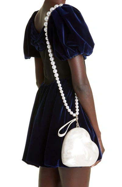 Heart and Pearl Acrylic Handbag