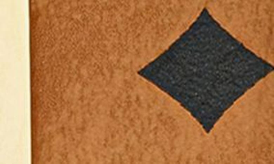 Shop Mcm Reversible Leather Logo Buckle Belt In Cognac