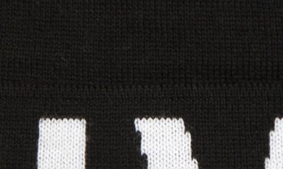 Shop Givenchy Wool Logo Beanie In Black White