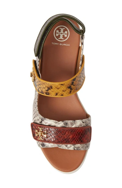 Shop Tory Burch Kira Sport Sandal In Warm Roccia / Dark Sienna