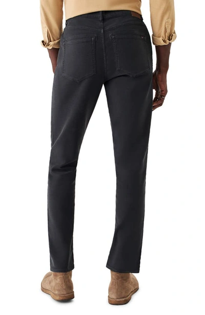 Shop Faherty Stretch Terry 5-pocket Pants In Onyx Black
