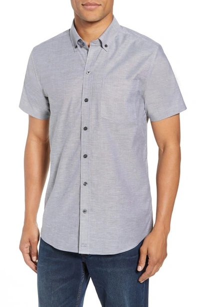 Shop Cutter & Buck Tailor Regular Fit Oxford Sport Shirt In Charcoal