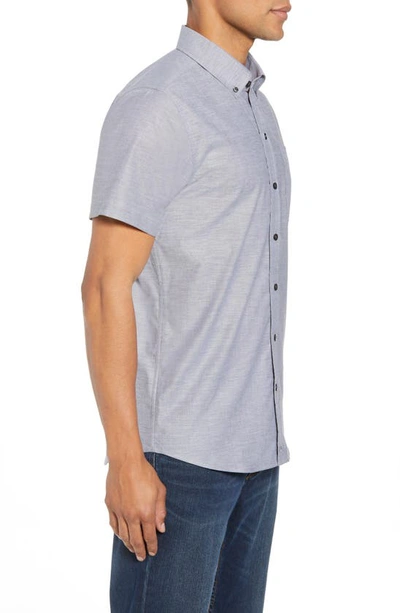 Cutter & Buck Tailor Regular Fit Oxford Sport Shirt In Charcoal