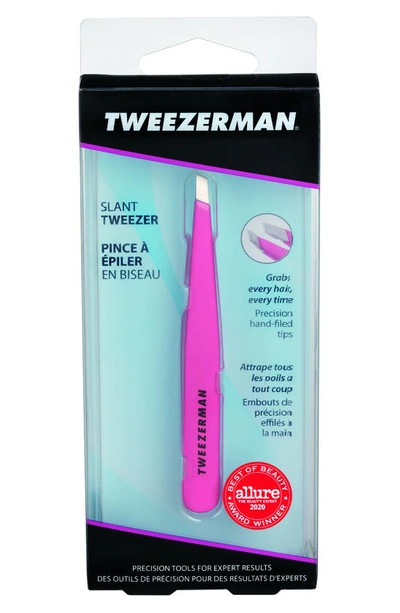 Shop Tweezerman Pretty In Pink Slant Tweezers In Multi