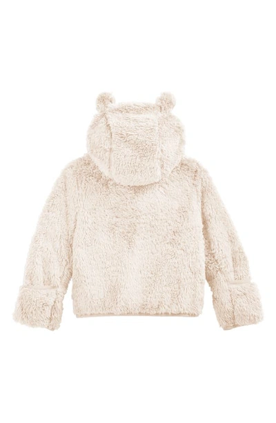 Shop The North Face Baby Bear Full Zip Hoodie In Gardenia White