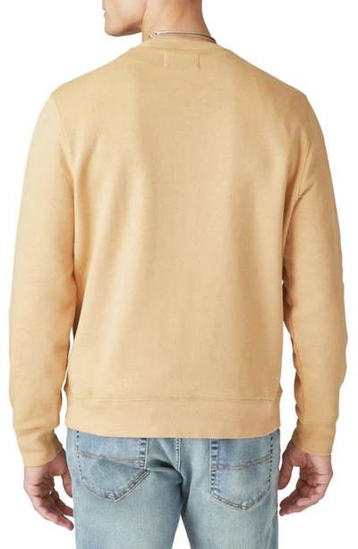 Lucky Brand Terry Crewneck Sweatshirt In Buckthorn Brown