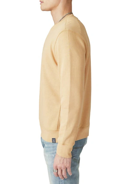 Lucky Brand Terry Crewneck Sweatshirt In Buckthorn Brown