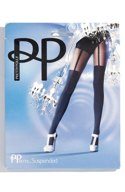 Shop Pretty Polly 'suspended' Tights In Black