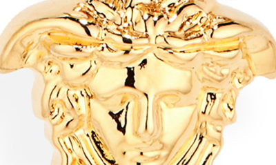 Shop Versace Medusa Charm Logo Ear Crawler In  Gold