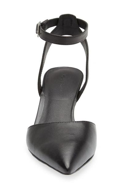 Shop Nordstrom Pearla Kitten Heel Ankle Strap Pump In Black