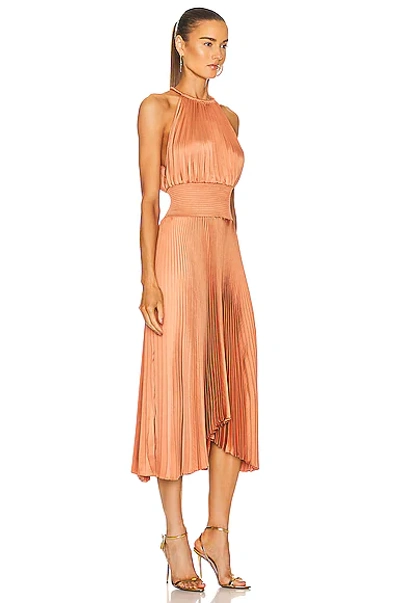 Shop A.l.c Renzo Ii Dress In Burnt Terracotta